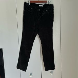 Loft Black Velvet Pants